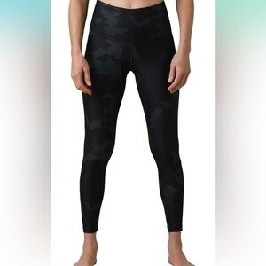 Prana Layna Black Camo Leggings Yoga Casual Yoga Sz XS